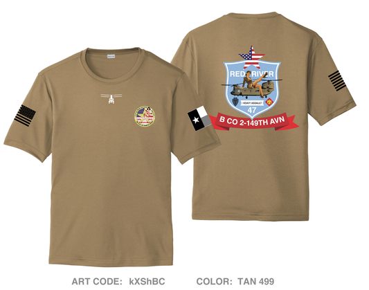 Bravo Company 2-149th Aviation Hi-Tech Performance Unisex SS Tee - kXShBC
