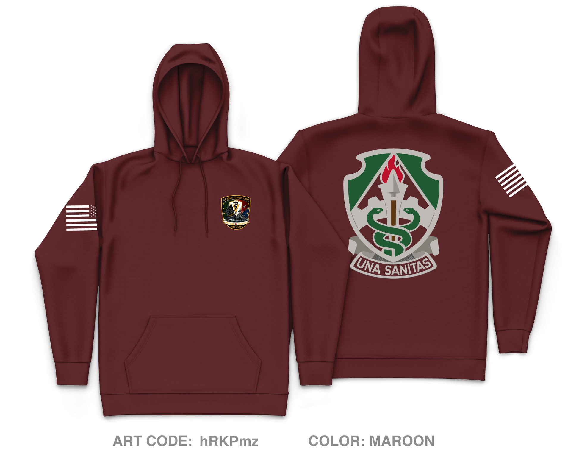 VRA Ft Bragg Core Men's Hooded Performance Sweatshirt - hRKPmz