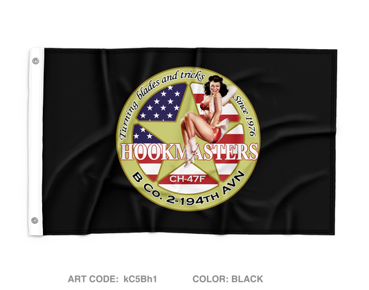 Bravo Company 2-149th Aviation Wall Flag - kC5Bh1
