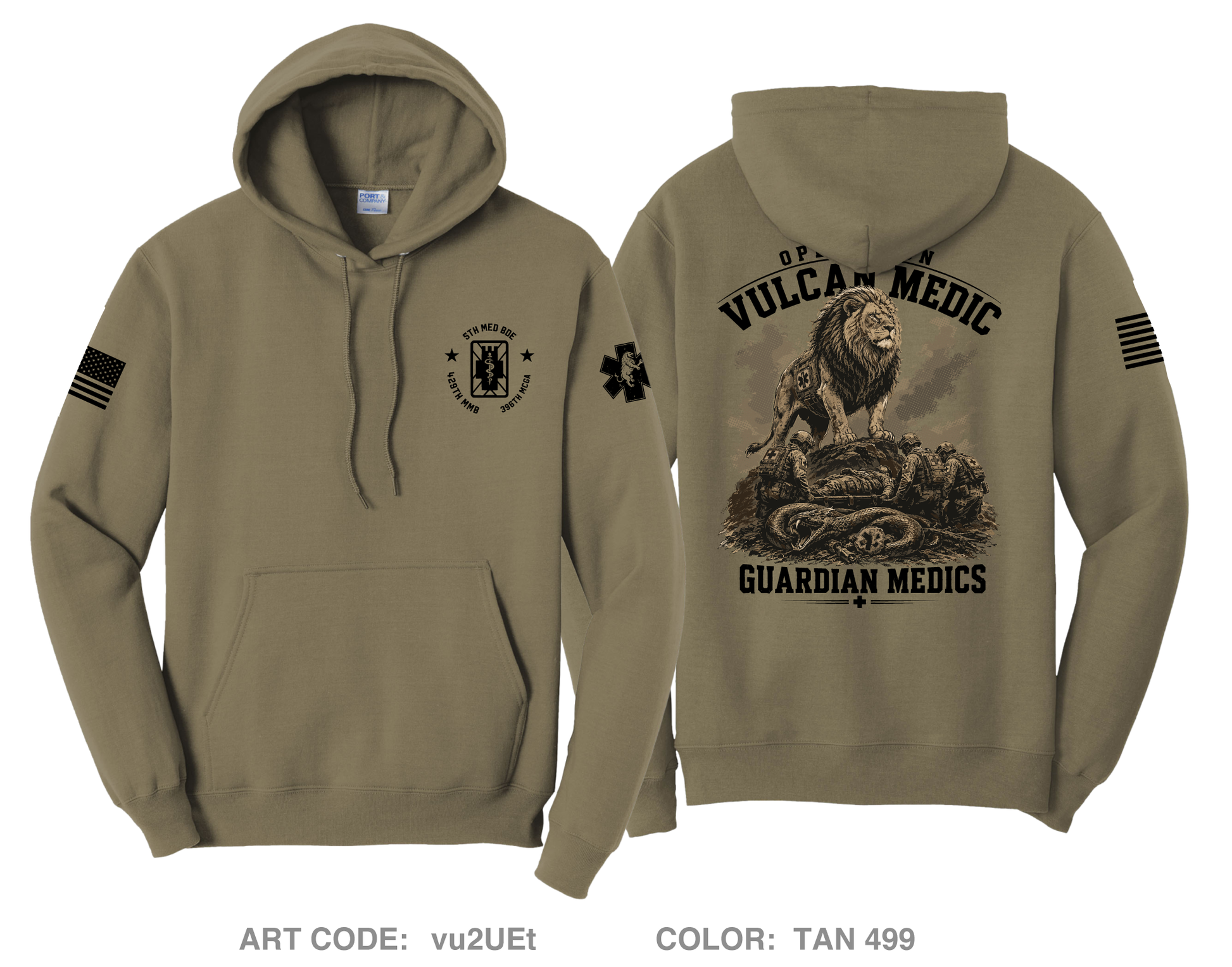 396th MCGA Comfort Unisex Hooded Sweatshirt - vu2UEt