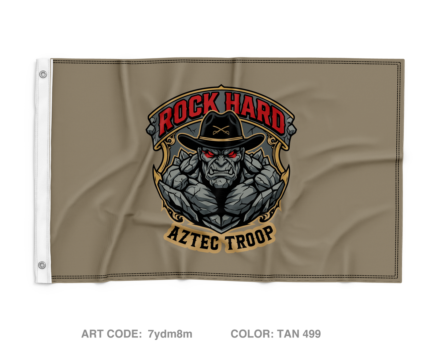1st Platoon, Aztec Troop, 1-124 Wall Flag - 7ydm8m