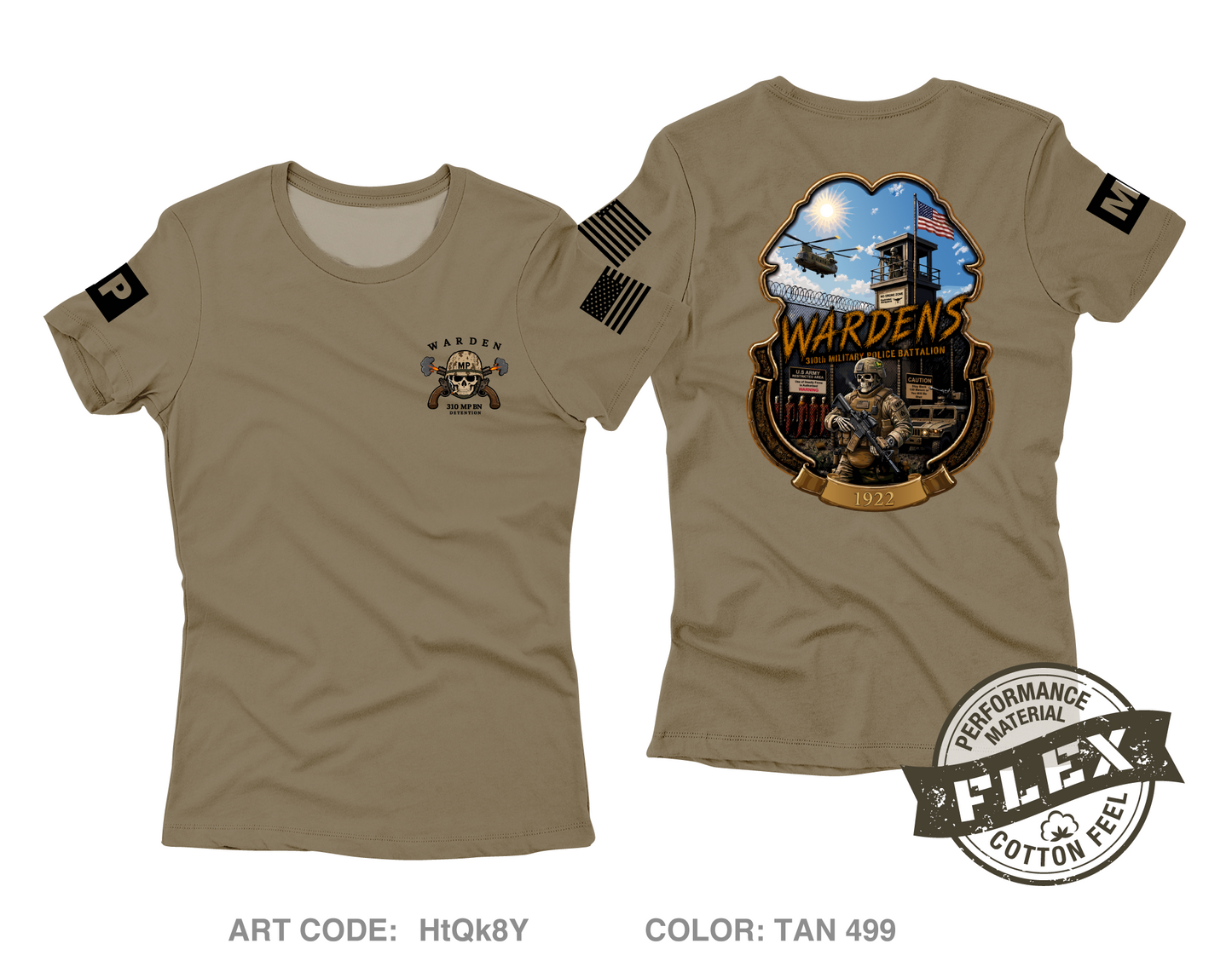 310th Military Police Battalion Core Women's SS Flex Performance Tee - HtQk8Y