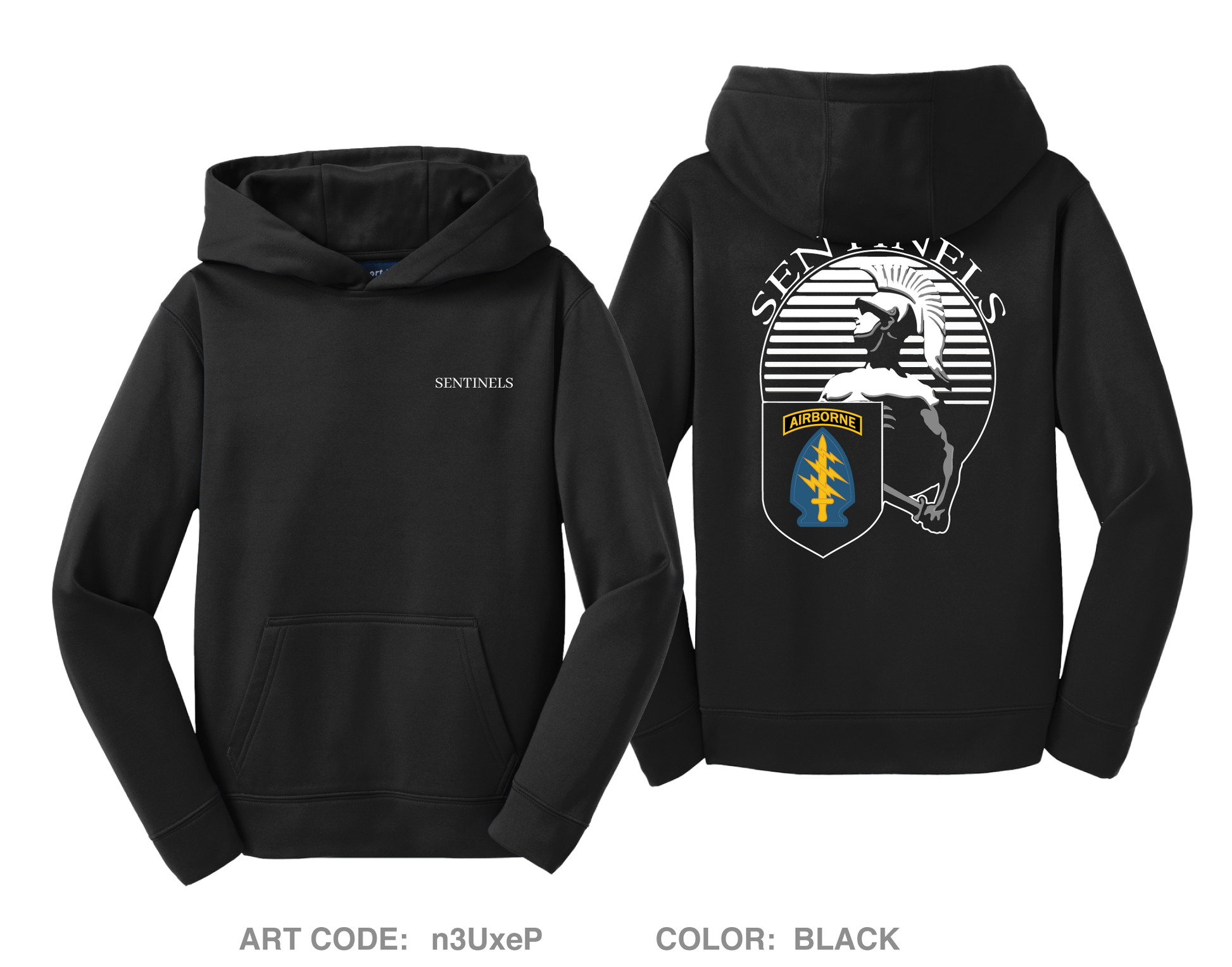 528th Sustainment Brigade (SO)(A) Hi-Tech Performance Unisex Youth Hoodie - n3UxeP_Y