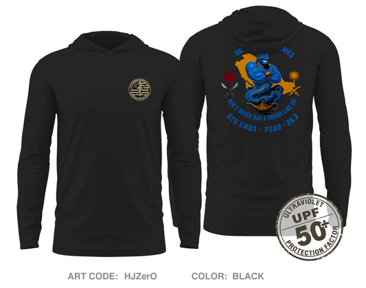 111th Ground Surgical Team Core Men's UPF 50+ Hooded Performance LS Tee - HJZerO