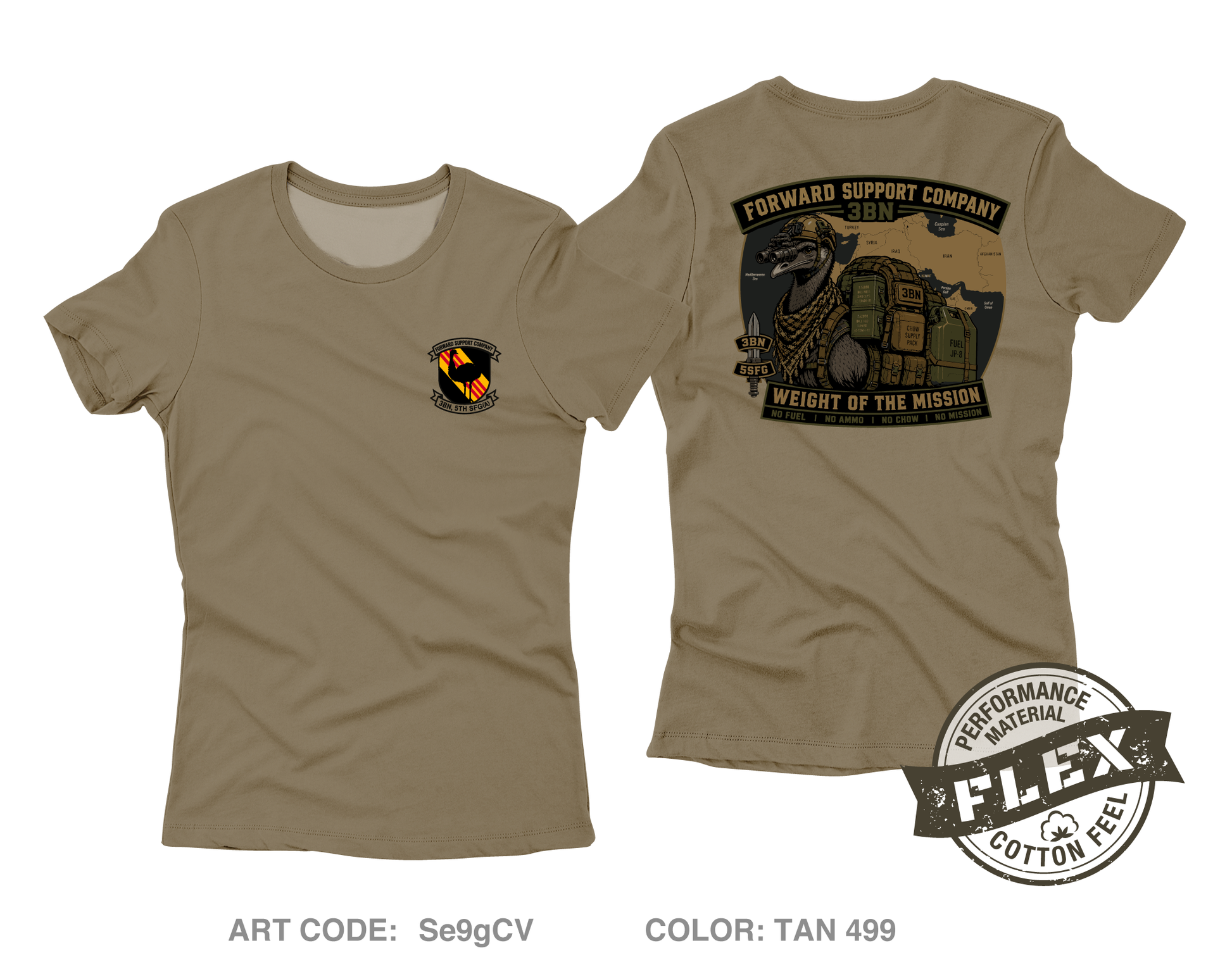 3BN, 5 SFG Core Women's SS Flex Performance Tee - Se9gCV