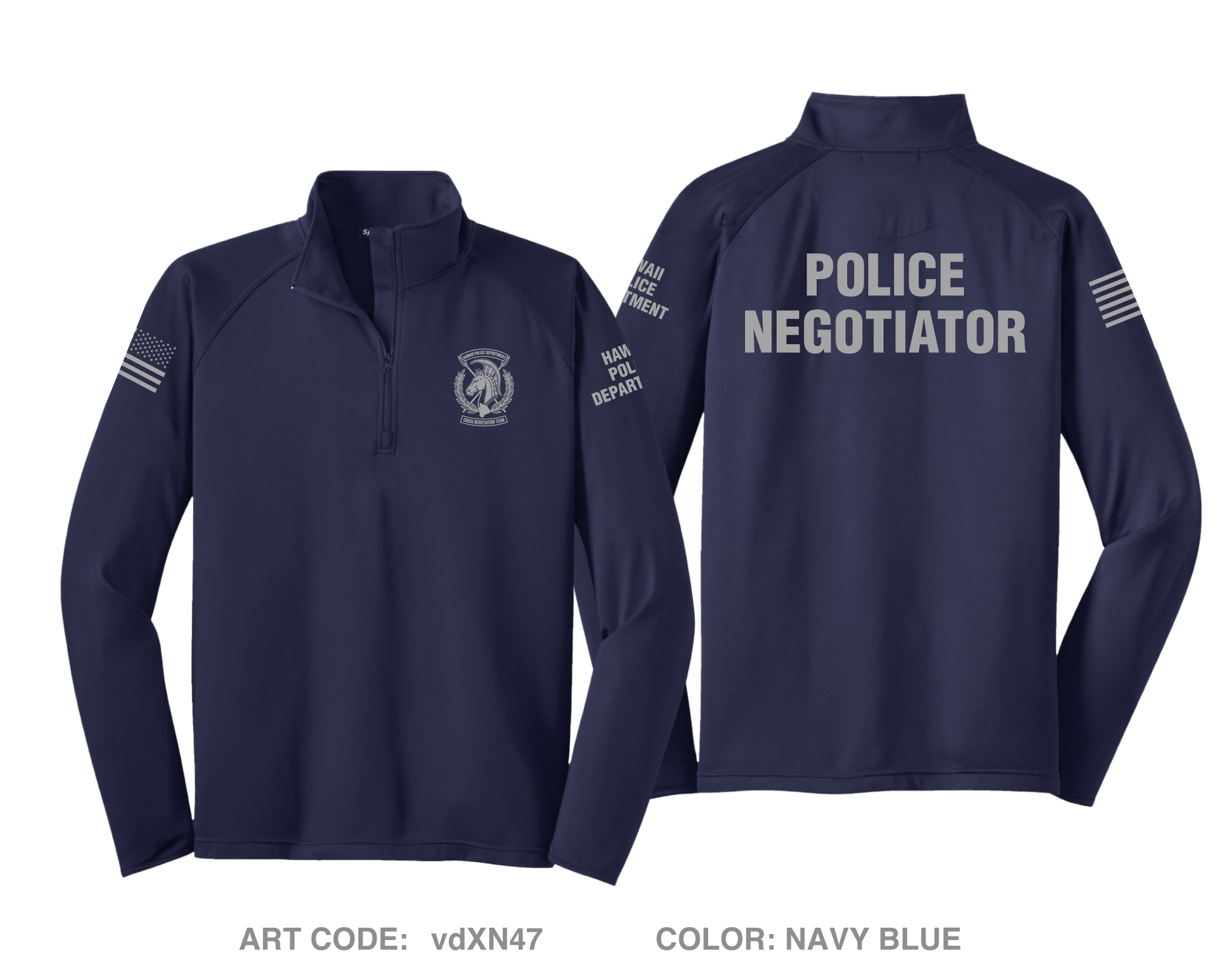 HPD CNT Hi-Tech Performance Quarter-Zip Fleece Jacket - vdXN47