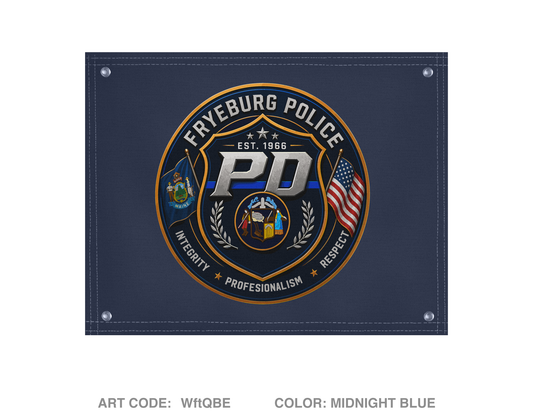 Fryeburg Police Department Banner Flag - WftQBE