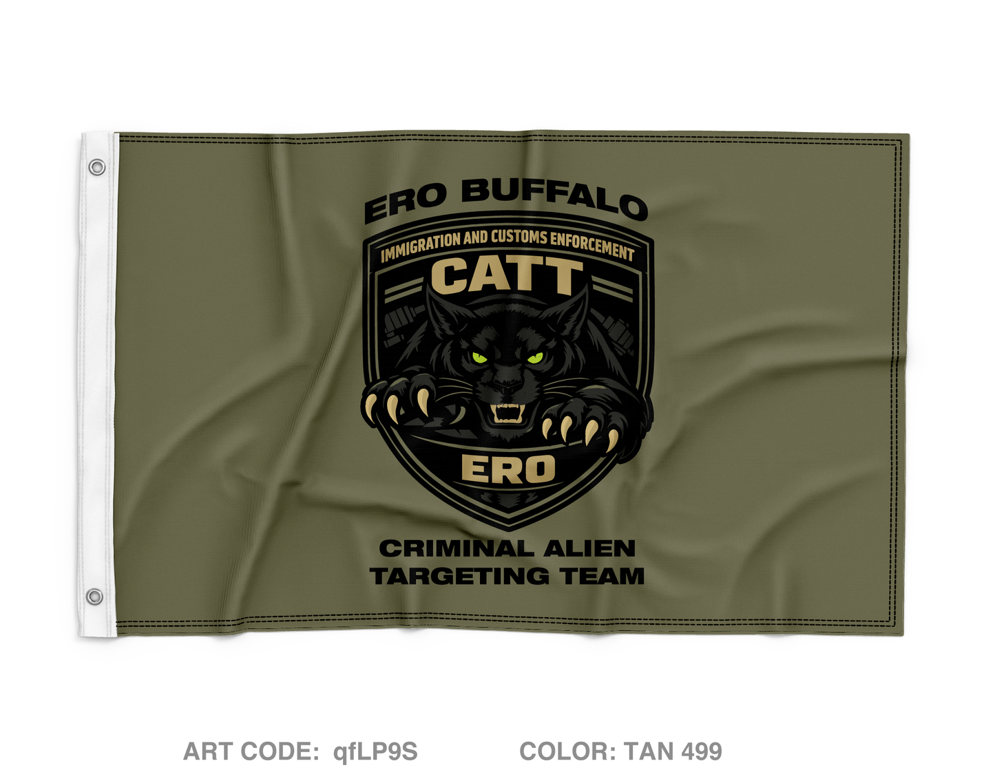 ICE ERO CMD Batavia Wall Flag - qfLP9S