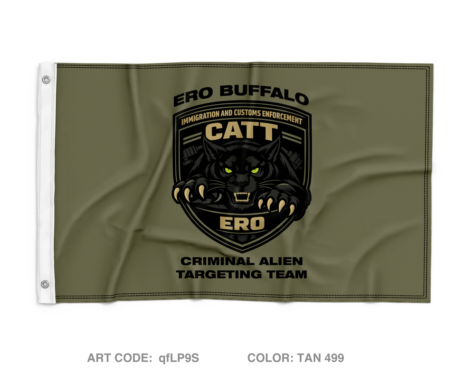 ICE ERO CMD Batavia Wall Flag - qfLP9S