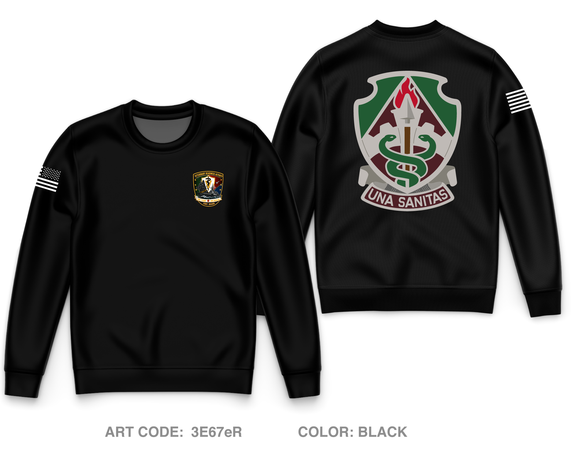 VRA Ft Bragg Core Men's Crewneck Performance Sweatshirt - 3E67eR