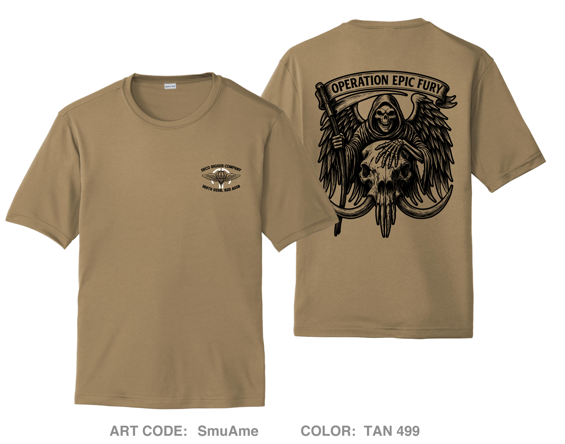 DECO Rigger Detachment Hi-Tech Performance Unisex SS Tee - SmuAme
