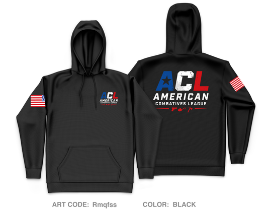American Combatives League Core Men's Hooded Performance Sweatshirt - Rmqfss