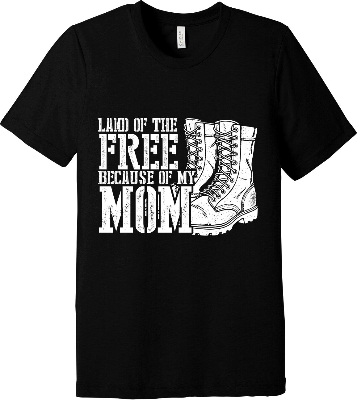 Emblem Comfort Unisex Triblend SS Tee - Because of Mom