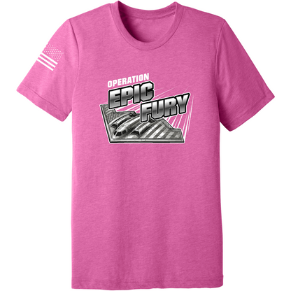 CUSTOM Operation Epic Fury Comfort Unisex Triblend SS Tee - Supersonic