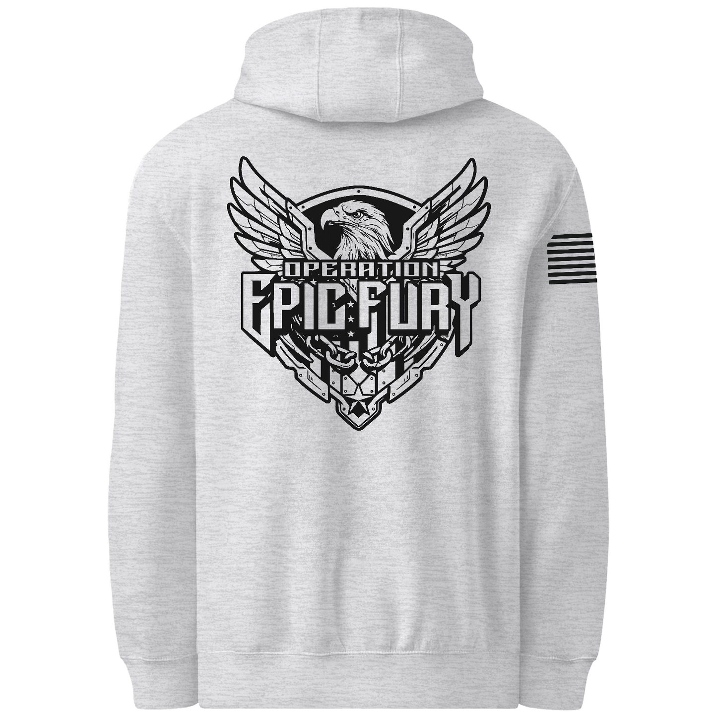 CUSTOM Operation Epic Fury Comfort Unisex Hooded Sweatshirt - Eagle
