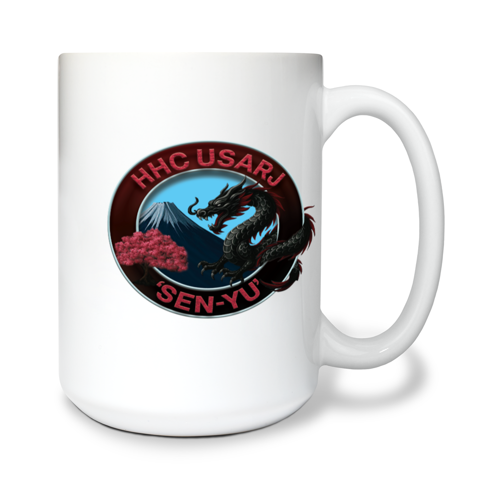 HHC, USARJ 15 oz White Ceramic Mug - USARJ_D