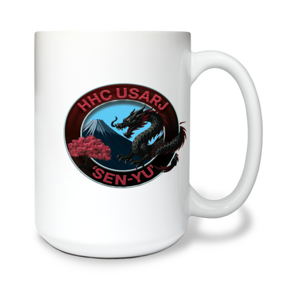 HHC, USARJ 15 oz White Ceramic Mug - USARJ_D