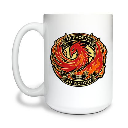 TF-Phoenix 15 oz White Ceramic Mug - HELVue