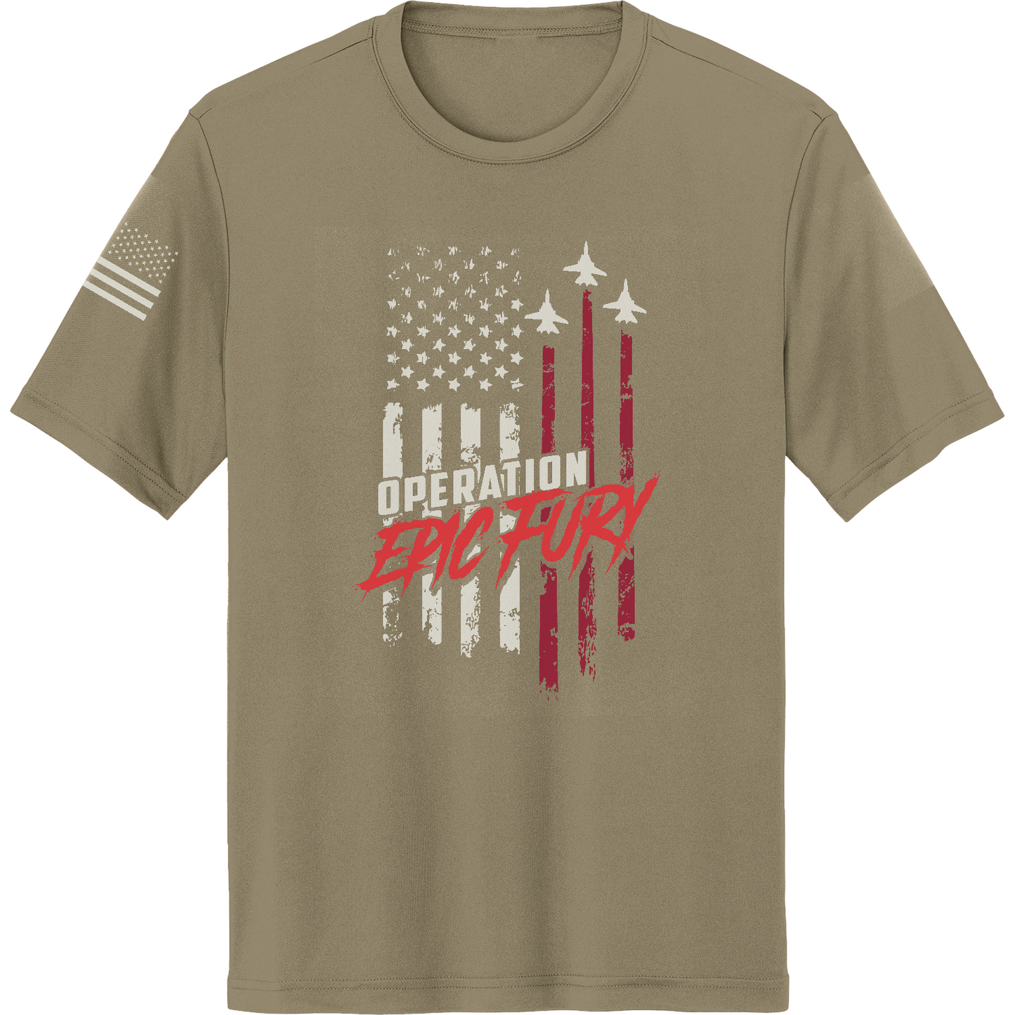 CUSTOM Operation Epic Fury Hi-Tech SS Performance Tee - Flag