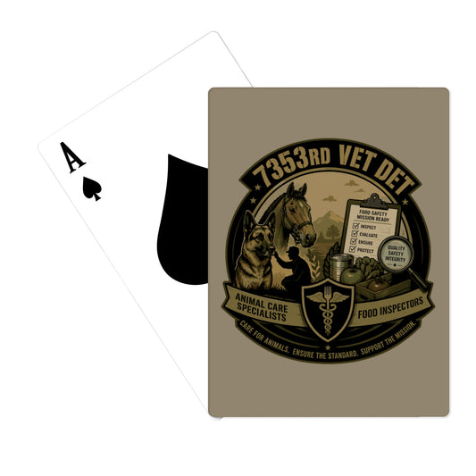 7353rd VET DET Playing Cards - YvVZhJ