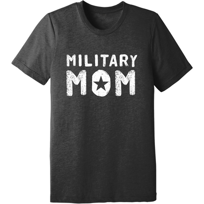 Emblem Comfort Unisex Triblend SS Tee - Military Mom White