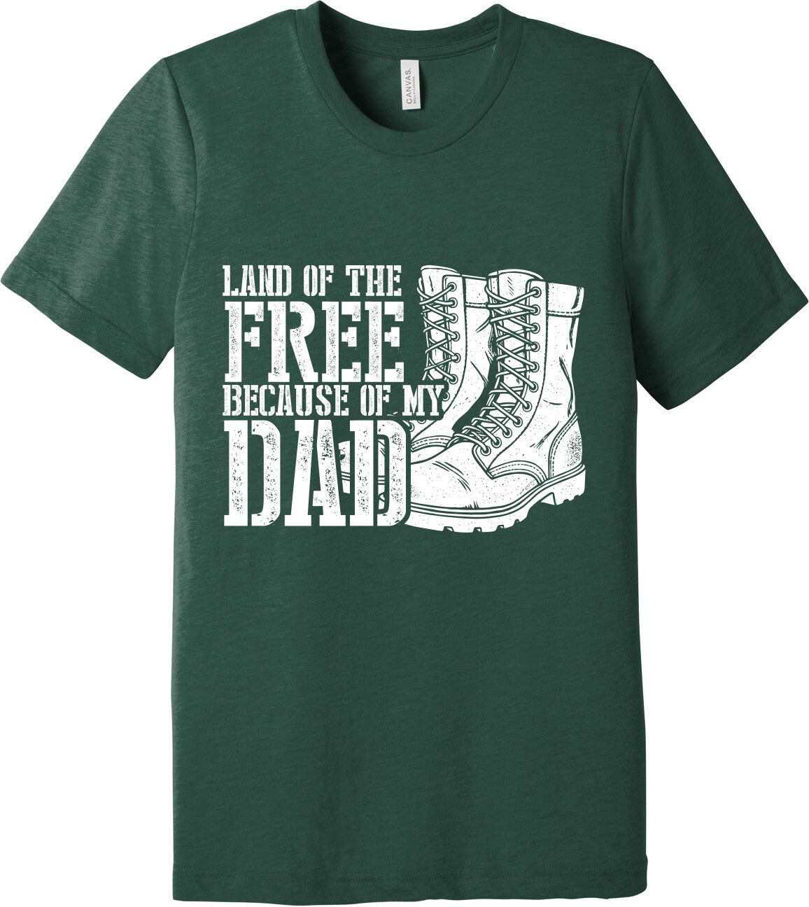 Emblem Comfort Unisex Triblend SS Tee - Because of Dad