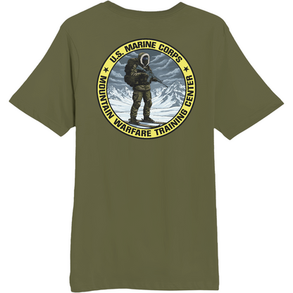 Marine Corps Mountain Warfare Training Center Comfort Unisex Cotton SS Tee - OCJ2ZQ