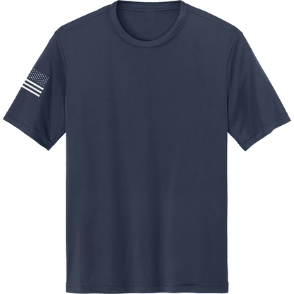 Emblem Basics Hi-Tech SS Performance Tee - White Flag