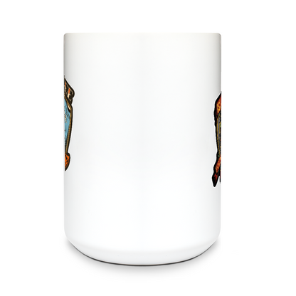 Island Warriors 15 oz White Ceramic Mug - zxUsWR