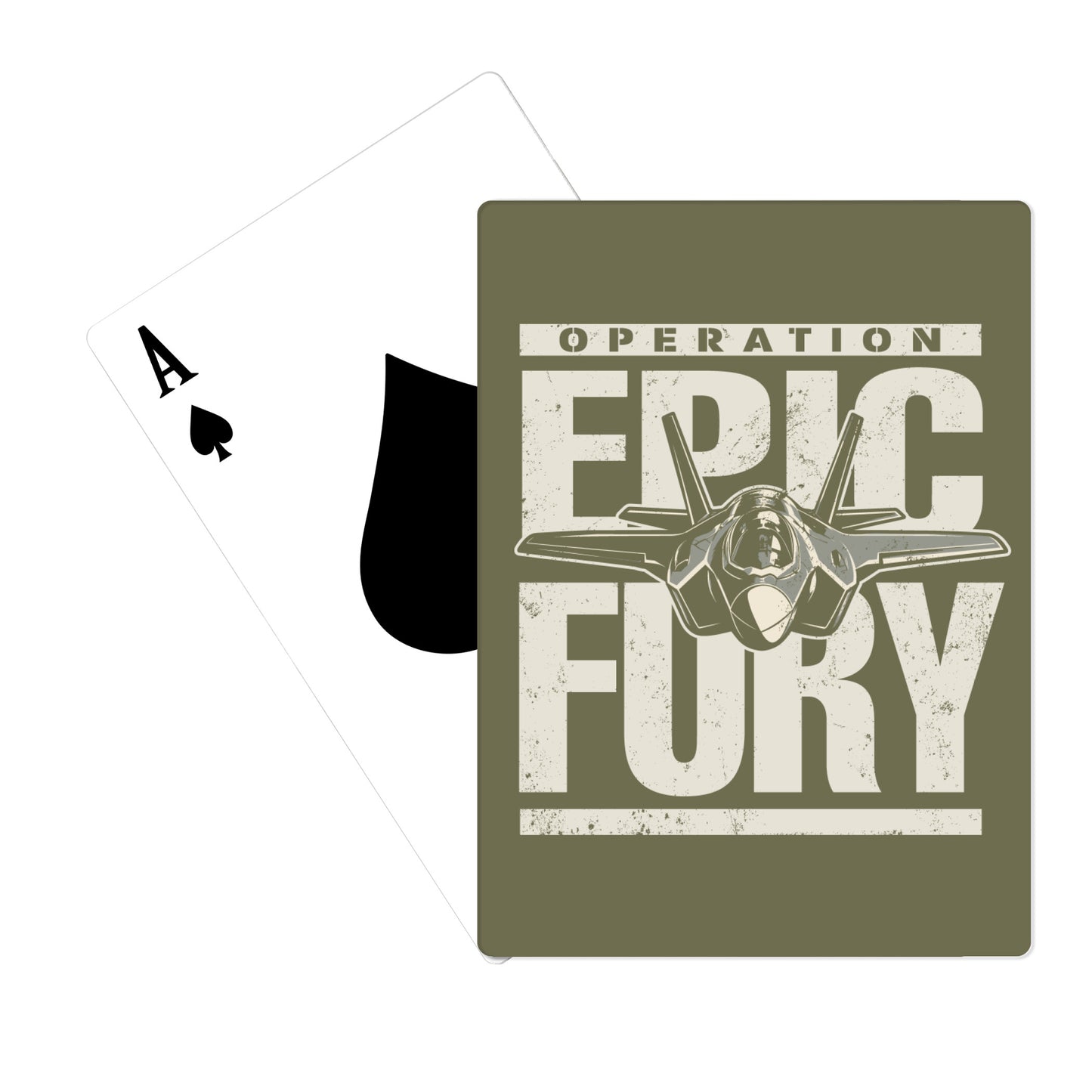 Operation Epic Fury Playing Cards - Plane