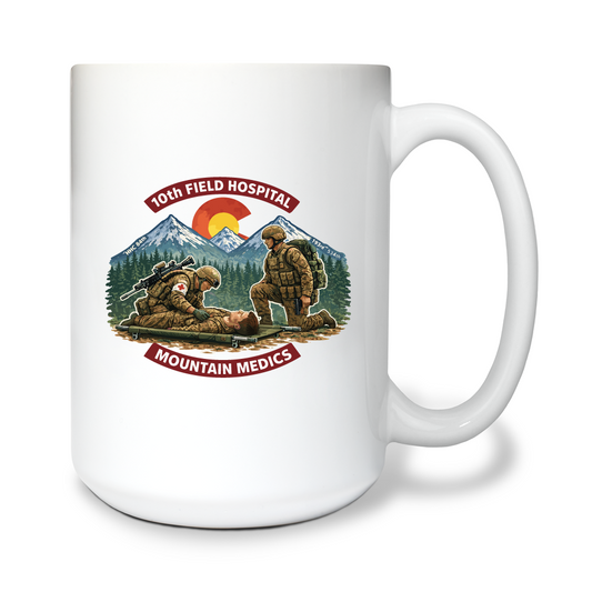10th Field Hospital Store 1 15 oz White Ceramic Mug - vRyffv