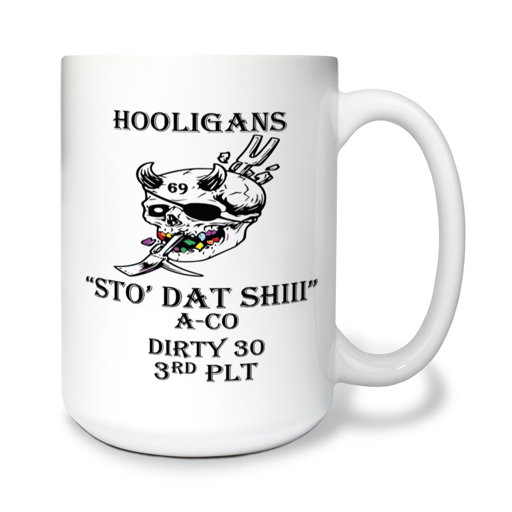 HOOLIGANS Store 1 15 oz White Ceramic Mug - TBM8Yf