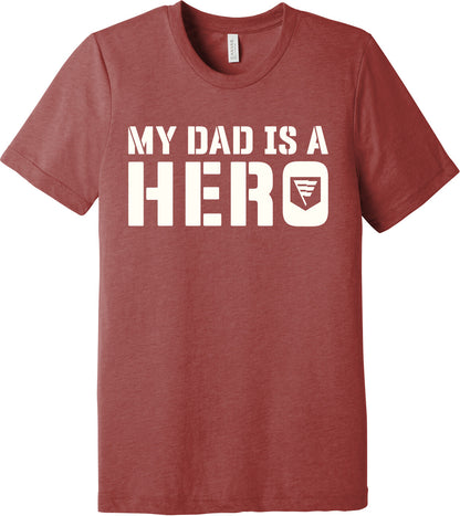 Emblem Comfort Unisex Triblend SS Tee - My Dad is a Hero