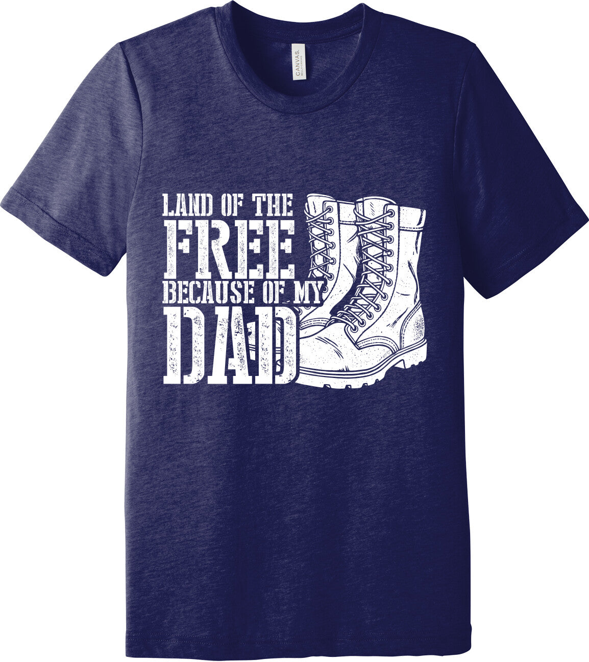 Emblem Comfort Unisex Triblend SS Tee - Because of Dad