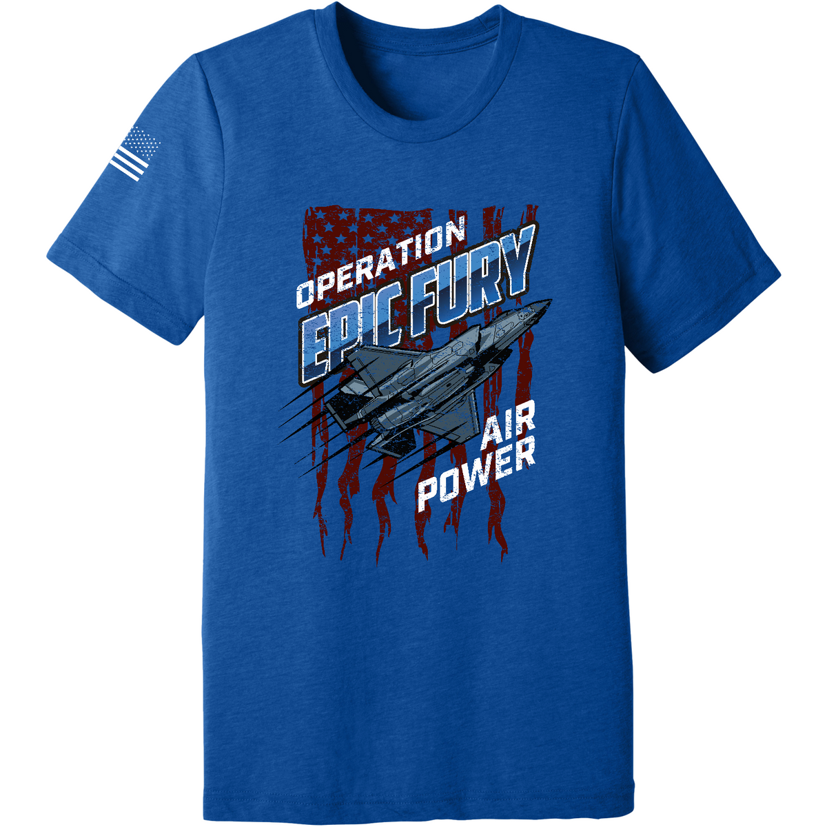 CUSTOM Operation Epic Fury Comfort Unisex Triblend SS Tee - Stealth