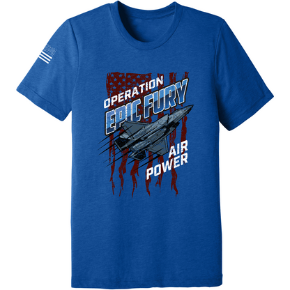 CUSTOM Operation Epic Fury Comfort Unisex Triblend SS Tee - Stealth