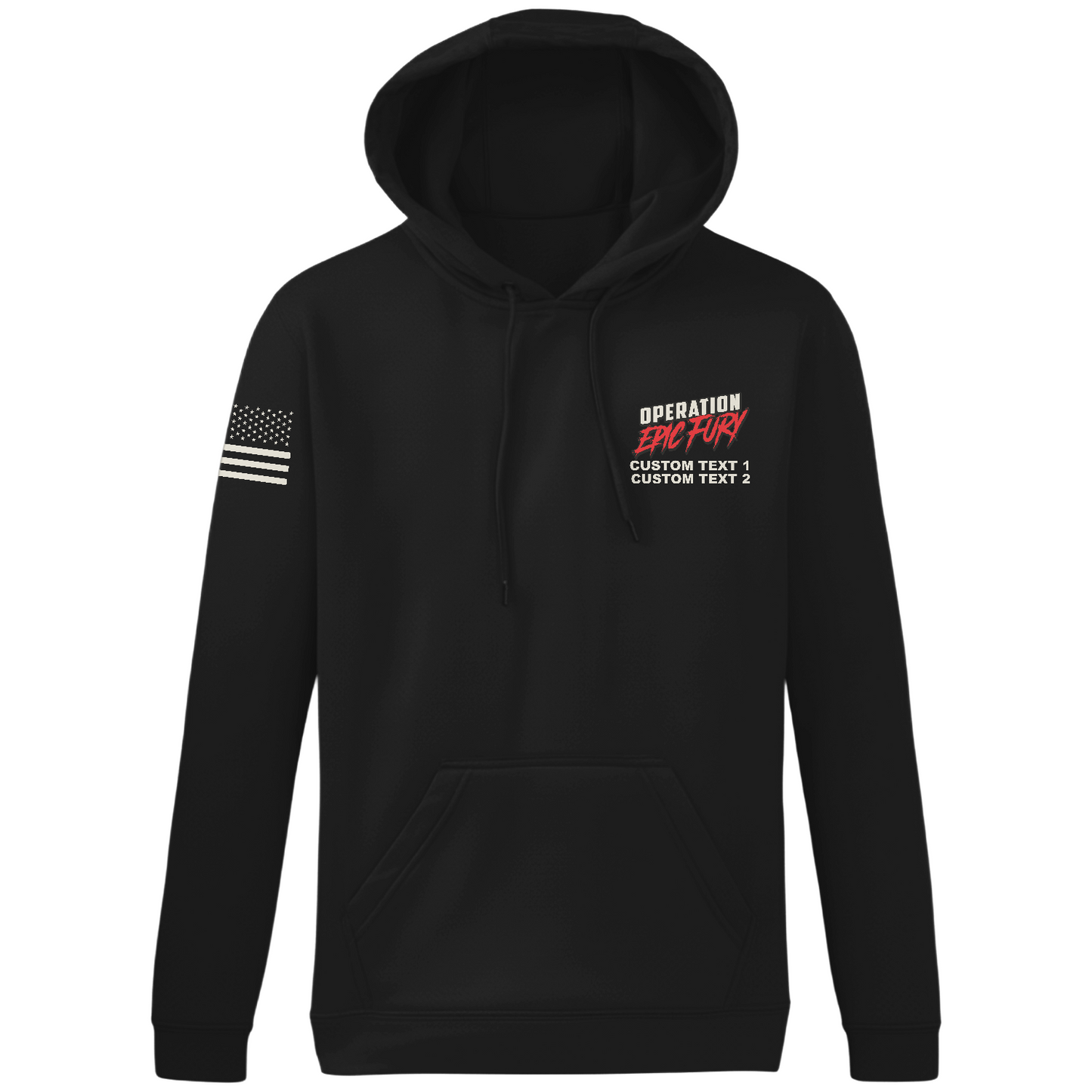 CUSTOM Operation Epic Fury Hi-Tech Performance Hoodie - Flag