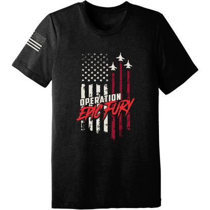 Operation Epic Fury Comfort Unisex Triblend SS Tee - Flag