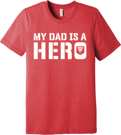 Emblem Comfort Unisex Triblend SS Tee - My Dad is a Hero
