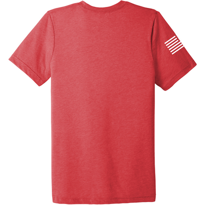 Emblem Basics Comfort Unisex Triblend SS Tee - White Flag