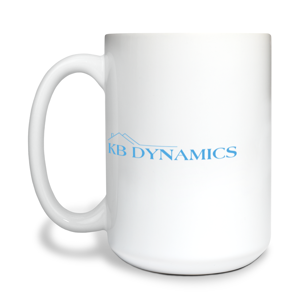 KB Dynamics 15 oz White Ceramic Mug - jNEVRh