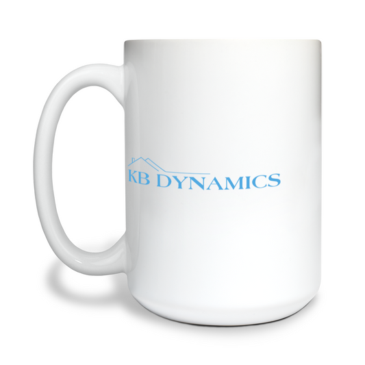 KB Dynamics 15 oz White Ceramic Mug - jNEVRh