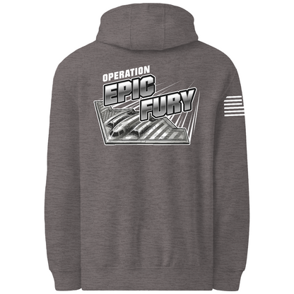 CUSTOM Operation Epic Fury Comfort Unisex Hooded Sweatshirt - Supersonic