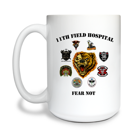 11th Field Hospital 15 oz White Ceramic Mug - EWrz2j