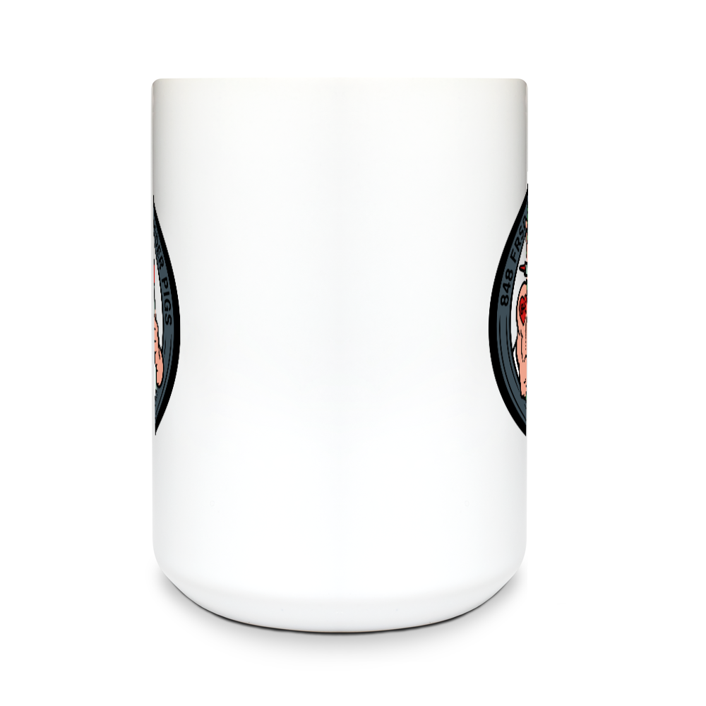 848 FRSD 15 oz White Ceramic Mug - Xiovpo