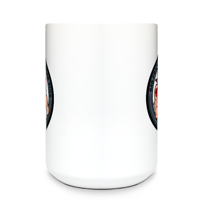 848 FRSD 15 oz White Ceramic Mug - Xiovpo