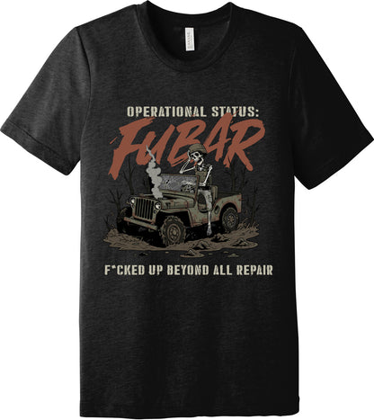 Emblem Comfort Unisex Triblend SS Tee - FUBAR