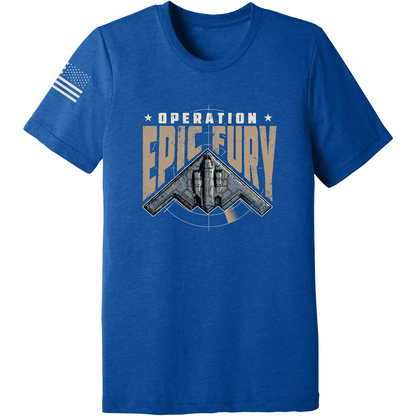 CUSTOM Operation Epic Fury Comfort Unisex Triblend SS Tee - Stealth