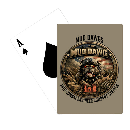 3rd Platoon MUD DAWGS Playing Cards - UujkWV