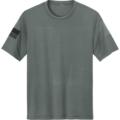 Emblem Basics Hi-Tech SS Performance Tee - Black Flag